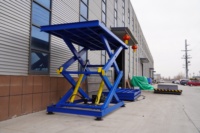Plateforme élévatrice à ciseaux fixe à vendre, table élévatrice hydraulique 0,1-50 tonnes, machine de levage robuste pour le chargement en entrepôt
