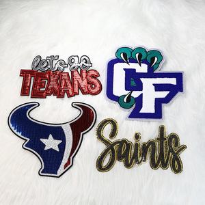 Bolsas Diy Sport College Football Jersey Arco Parches de pelota de fútbol Bordado Béisbol Hierro en parches Softball Divertido - Product Image 6