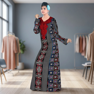 Handmade Ethnic Summer Maxi Dress <b>Kaftan</b> for Women Indian Cotton Floral Printed Breathable <b>Plus</b> <b>Size</b> Casual Traditional Muslim - Product Image 3