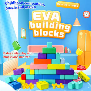 Vente directe d'usine en stock Blocs d'assemblage en mousse EVA non toxique pour enfants, jouets éducatifs pour jeux en intérieur - Product Image 6
