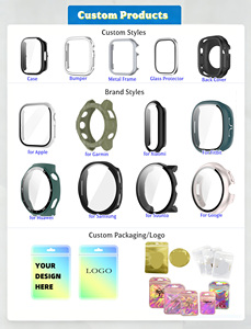Coque de protection fine en PC avec protection d'écran en verre trempé pour Apple Watch Series 11 42mm 46mm, compatible avec IWatch 10 - Product Image 4