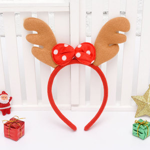 Giáng sinh mũ nón nhựa hairband kẹp tóc Luminous ANTLER đầu khóa trẻ em người cao tuổi người lớn món quà Dress-up hat - Product Image 4