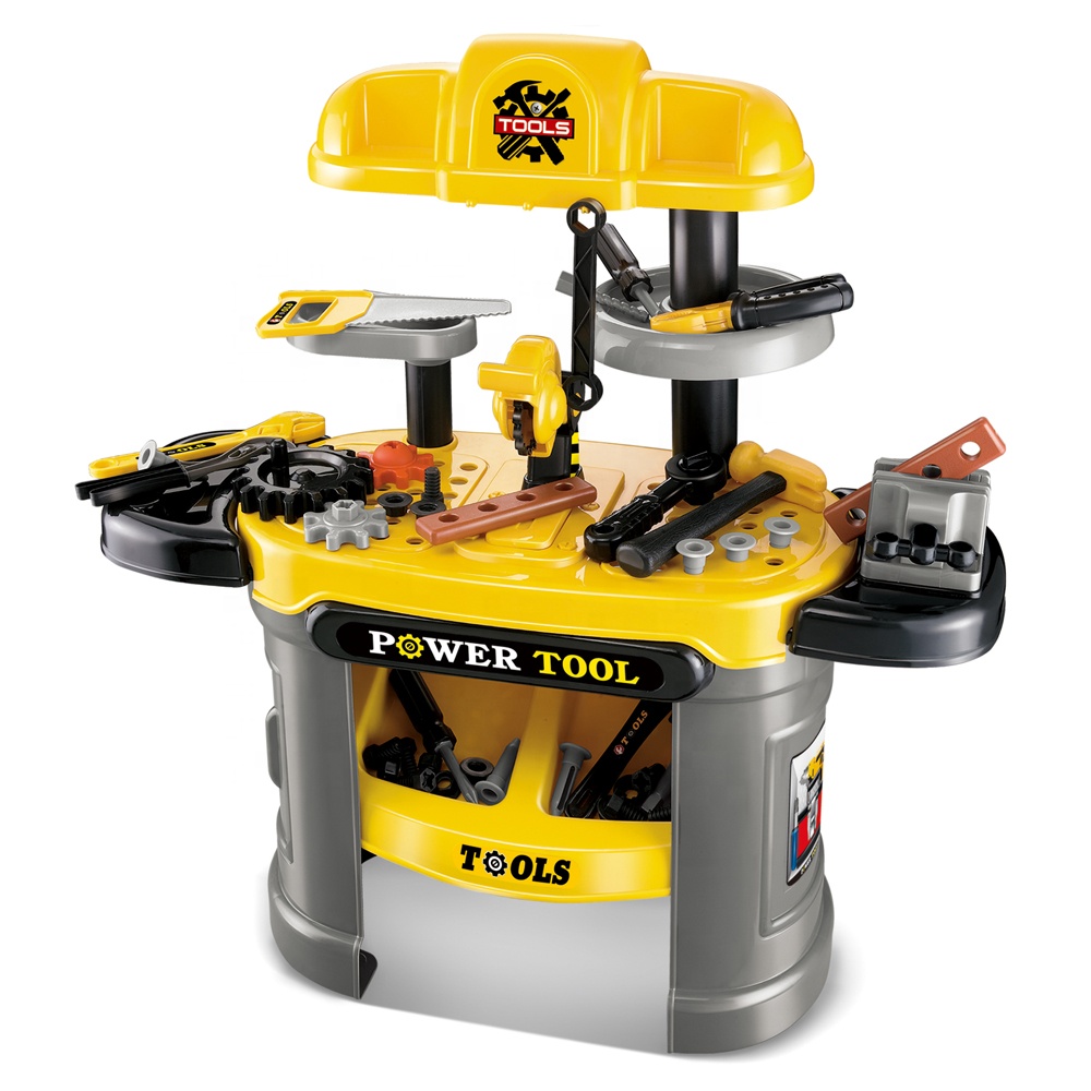 008-912 набор инструментов для ролевых игр, обучающий детский верстак, игрушечный инструмент с хранилищем для подарков мальчикам