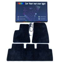 Kit LED Starlight, tapis de sol pour voiture, tapis avant et arrière pour Tesla Model 3 et BYD Kicks, en PVC et nylon