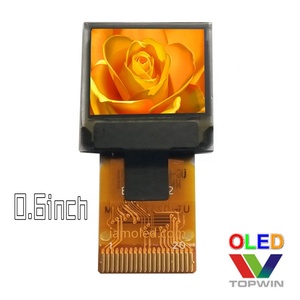 Layar OLED Topwin 0.6'' 0.6 inci resolusi 64x64 20pin 65k warna-warni tipe ZIF antarmuka I2C SPI paralel layar OLED kecil - Product Image 4