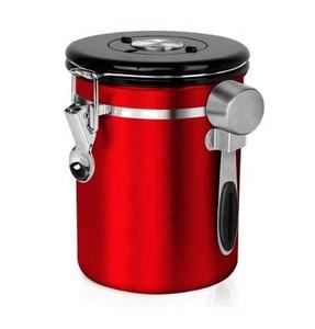 Boîte à café hermétique durable en acier inoxydable avec cuillère pour stocker les grains de café et la poudre alimentaire - Product Image 6