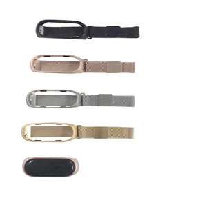 Correa de Reloj de Malla Metálica con Hebilla Milanesa para Xiaomi Mi Band 3 4, Diseño de Lujo, Modelo Estándar, Correa de Repuesto - Product Image 2