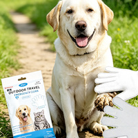 Gants nettoyants pour animaux de compagnie à prix d'usine, sans rinçage, sans eau, hypoallergéniques, pour chiens et chats
