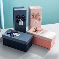 Boîtes personnalisées pour cadeaux, emballage avec nœud papillon, boîte en papier