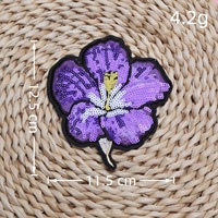 Appliques brodées florales colorées et vibrantes à paillettes, à thermocoller ou à coudre, pour vêtements et loisirs créatifs DIY