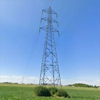 Torre de Transmisión de Energía de Alta Tensión de 50m en Venta, Torre de Acero para Líneas Aéreas en Sudamérica