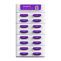 Support magnétique ABS haute capacité avec prise Station de charge de banque d'alimentation portable à 4 emplacements