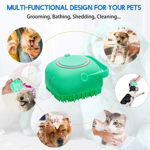 Brosse de bain pour animaux de compagnie en silicone grande capacité pour le nettoyage et le lavage du corps, fournitures de toilettage pour chats et chiens, vente en gros - Product Image 5