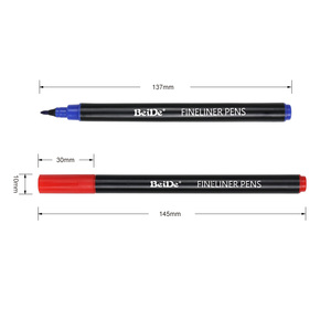Set di 6 Penne Calligrafiche di Alta Qualità con Punta a Pennello e Inchiostro Nero, Personalizzabili con LOGO, <span class=keywords><strong>per</strong></span> <span class=keywords><strong>Lettering</strong></span>, Disegno e Illustrazioni - Product Image 5