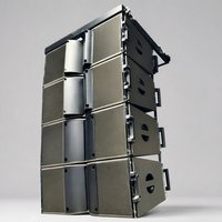 Sistema de Sonido Profesional KA212, Altavoces Colgantes para Exteriores, Resistentes al Agua, con Doble Línea de 12 Pulgadas, Sistema de Sonido Line Array para DJ, Altavoces Pasivos