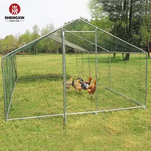 Gallinero portátil, jaula comercial con puerta para granja de aves de corral