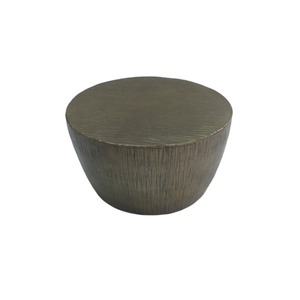 Table basse en métal martelé en Aluminium en forme de tambour Unique, Design personnalisé, fabricant - Product Image 5