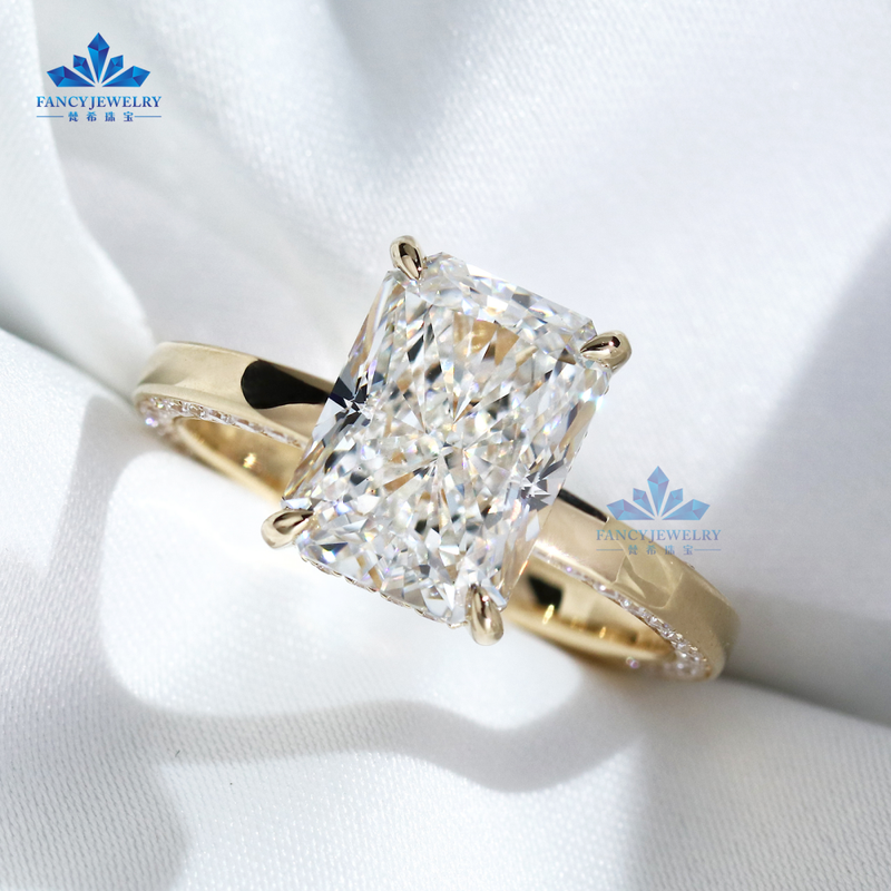 Elongated Cushion Solitaire Lab Grown Diamond