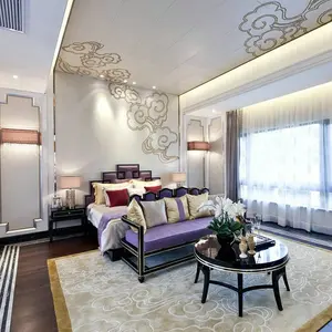 Tay Chạm Khắc Thảm Và Thảm Luxury Hotel Suite Phòng Rug Tay Chần Nhà Máy