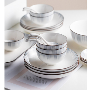 Ý Bộ Đồ Ăn Nhà Hàng Món Ăn Bán Buôn Bộ Đồ Ăn Phù Hợp Với Sáng Tạo Gạo Bát Canh Bát Đĩa Đầy Đủ Thiết Lập Món Ăn - Product Image 5