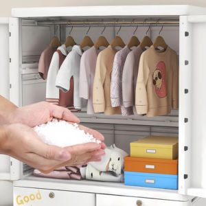 Comò a 5 strati <span class=keywords><strong>per</strong></span> la conservazione dei vestiti del bambino guardaroba cartone animato orso stampa di plastica guardaroba <span class=keywords><strong>per</strong></span> bambini camera da letto mobili - Product Image 4