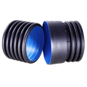 HDPE Double Wall Corrugated PE Drainage Pipe 48 Hdpe Plastic Culvert Pipe