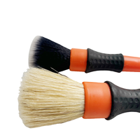 Master Car pro Lot de 2 brosses de détail ultra douces à poils souples pour le lavage intérieur de voiture avec sac d'emballage Opp