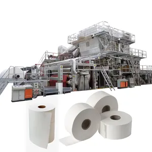 Abfall-Recyclingmaterial A4 Kopienpapierproduktionsanlage Seidenpapier / Toilette / Kraftpapier / Wellpappe-Herstellungsmaschine Preis