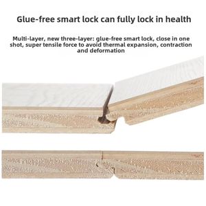 Suelo de Madera de Color Natural Estilo Crema, Nuevo Revestimiento de Madera de 3 Capas, Tarima de Madera Sintética - Product Image 5