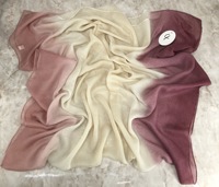 Voiles et foulards hijab Sharut 2024 en gros, légers, respirants, imprimés, tie-dye, effet ombré