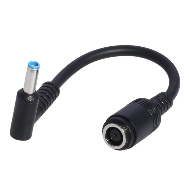 7.4x5 0mm Female 4.5x3.0mm Plug Angle DC Power Converter Adapter Cable Nylon Jacket Tinned Copper Conductor 5A Fast Computer