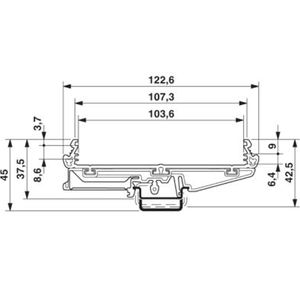 UM108 rumah PCBA adaptor dudukan rel DIN profil PCB - Product Image 5