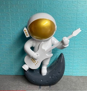 Sculpture d'astronaute lumineuse, statue d'astronaute grandeur nature en fibre de verre, accessoire pour centre commercial et exposition Planète - Product Image 5