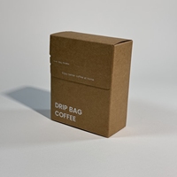 Boîte à café avec logo personnalisé, écologique, biodégradable, en papier kraft, emballage pour café