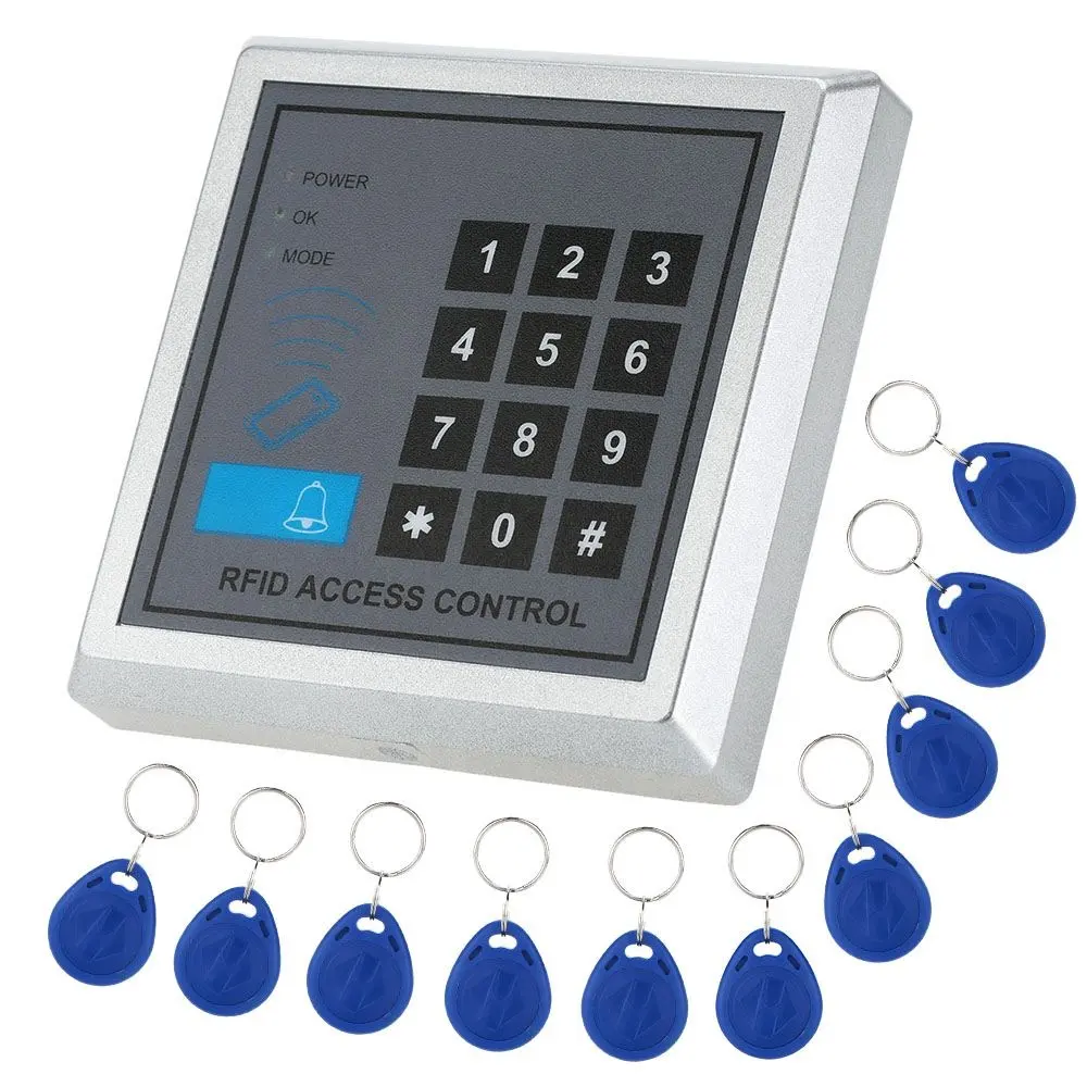 Teclado controle de acesso simples rfid, controlador de acesso de cartão ic