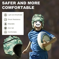 Casque à coque souple Casque rembourré Casque à coque souple anti-collision Casque de rugby respirant et confortable pour le football