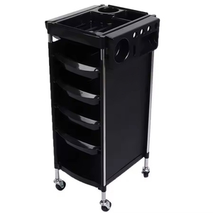 Chariot de Salon Mobile en Plastique au Design Moderne, Table Portable pour Barbier et SPA avec Roues et Tiroirs, Écologique, pour Salon de Beauté - Product Image 5