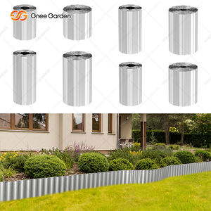 8"*50' Natural Rectangle Corten Steel Cold Rolled Sheet Garden <b>Edging</b> Sturdy Long <b>Strips</b> Metal Border for Lawn Flower Bed - Product Image 1