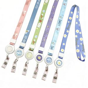 Creative Mobile Phone <b>Lanyard</b> with Adjustable and Easy to Pull Buckle Custom Design <b>Polyester</b> <b>Lanyard</b> for Identification - Product Image 1