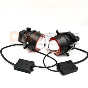 Lámpara LED antiniebla de 3 pulgadas, lente de proyector <span class=keywords><strong>Bi</strong></span> Led con recubrimiento azul para sistema de iluminación universal de coche, 12V, 35W, 2 uds. - Product Image 5