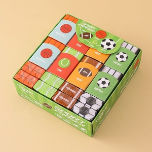 Gommes à effacer sportives amusantes sur le thème du basketball et du football, cadeaux pour fêtes d'anniversaire, récompenses pour étudiants, fournitures pour récompenses en classe - Product Image 4