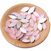 Strass ovales en résine 7x15mm pour nail art, effet diamant œil de cheval, pour vêtements, chaussures, artisanat DIY, décoration unique