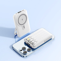 Chargeur sans fil magnétique mini portable OEM 10000mAh, alimentation mobile, type-C PD 22.5W, charge rapide