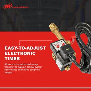 วาล์วระบายน้ำอิเล็กทรอนิกส์ Ingersoll Rand Edv200 1/4 Npt 110/120v สำหรับเครื่องอัดอากาศ - Product Image 3