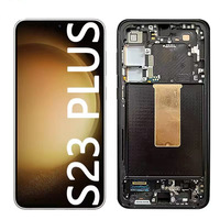 Pantalla LCD AMOLED Original con Marco y Digitalizador de Repuesto para Samsung S23 PLUS/Galaxy S916/S23+, Accesorios para Teléfono