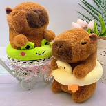 Peluche personnalisable Capybara en coton PP, 8 pouces, pour machine à griffes, douce, de fabrication industrielle, motif dessin animé, durable - Product Image 5