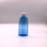 Échantillon gratuit de 300ml bouteille de sirop contre la toux vide en PET de qualité alimentaire avec bouchon inviolable pour récipient de stockage de liquide oral