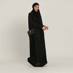 Лидер продаж, мусульманская одежда из Джерси, женское мусульманское Молитвенное платье с длинным рукавом, Дубай, химар, абайя с хиджабом, скромный хиджаб, хиджаб, абайя - Product Image 3