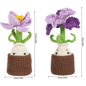 Kit de <span class=keywords><strong>crochet</strong></span> Diy décoration de beaux animaux avec <span class=keywords><strong>livre</strong></span> d'instruction et vidéo - Product Image 1