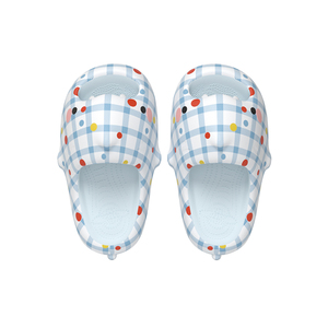 Dép cá mập họa tiết kẻ caro, đậu cầu vồng, trái tim, đế dày EVA, mẫu mới 2025, thiết kế độc quyền, bán buôn cá mập - Product Image 3